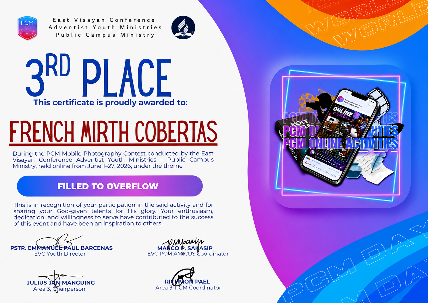 Photography Certificate